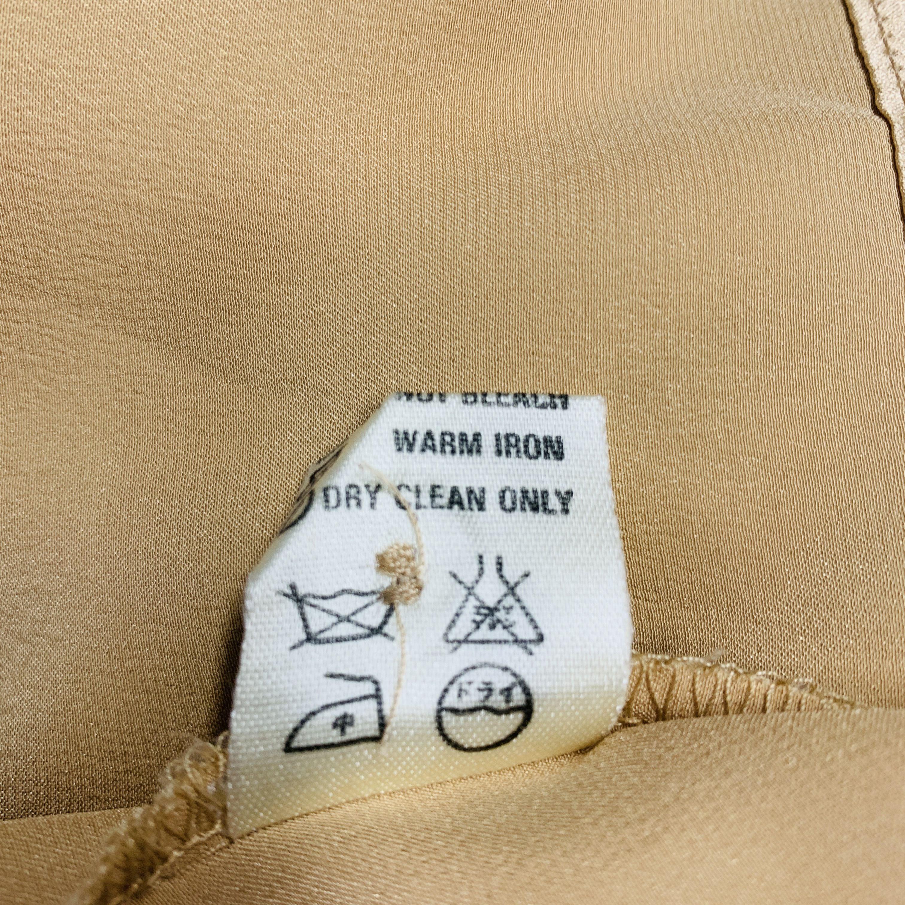 ESCADA Size 4 Beige Silk Dolman Sleeve Blouse For Sale 7