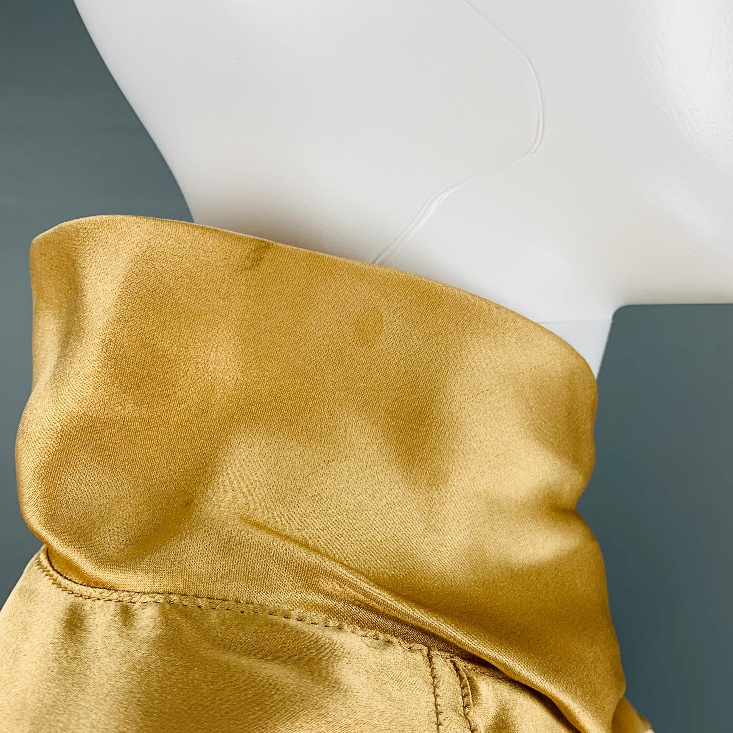 ESCADA Size 4 Beige Silk Dolman Sleeve Blouse For Sale 3