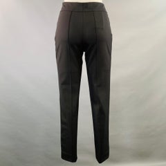 ESCADA Size 4 Black Polyamide Blend Tapered Side Zipper Dress Pants