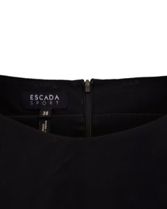 Escada Sleeveless Sheath Dress in Black Cotton