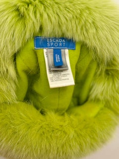 Escada Sport Vintage Fuchs Pelz Chapka Hut