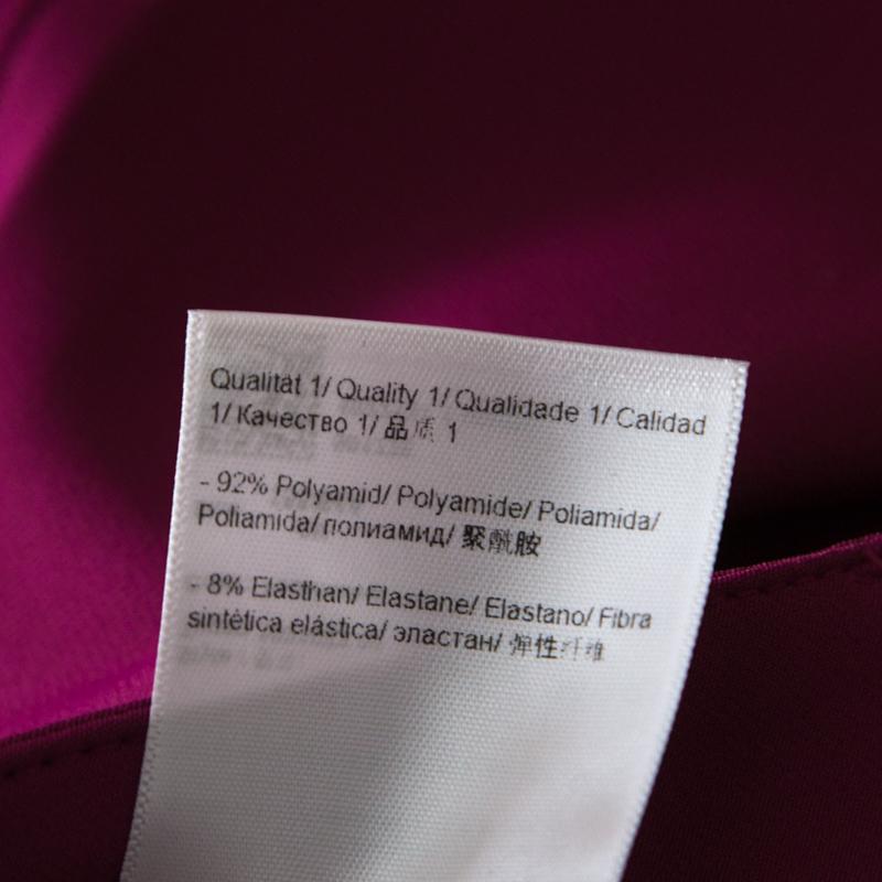 Escada Tourmaline Pink Stretch Crepe Tailored Tygan Trousers XL 2