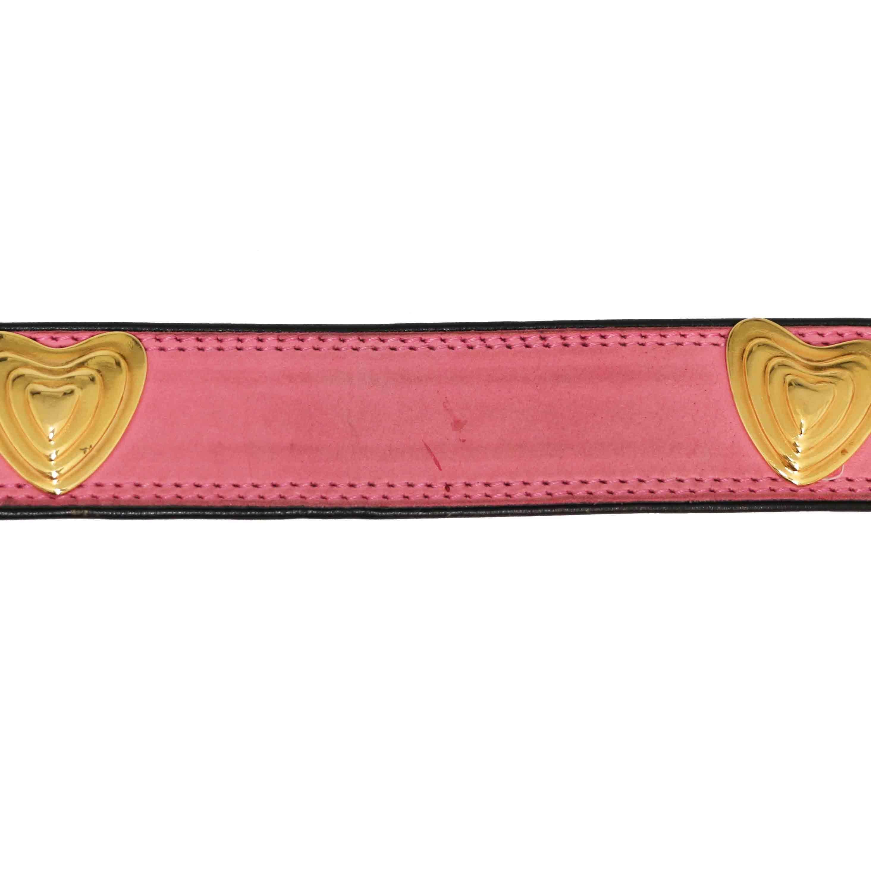 Women's ESCADA Vintage Belt in Pink Leather For Sale