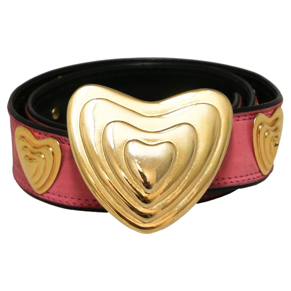 ESCADA Vintage Belt in Pink Leather For Sale