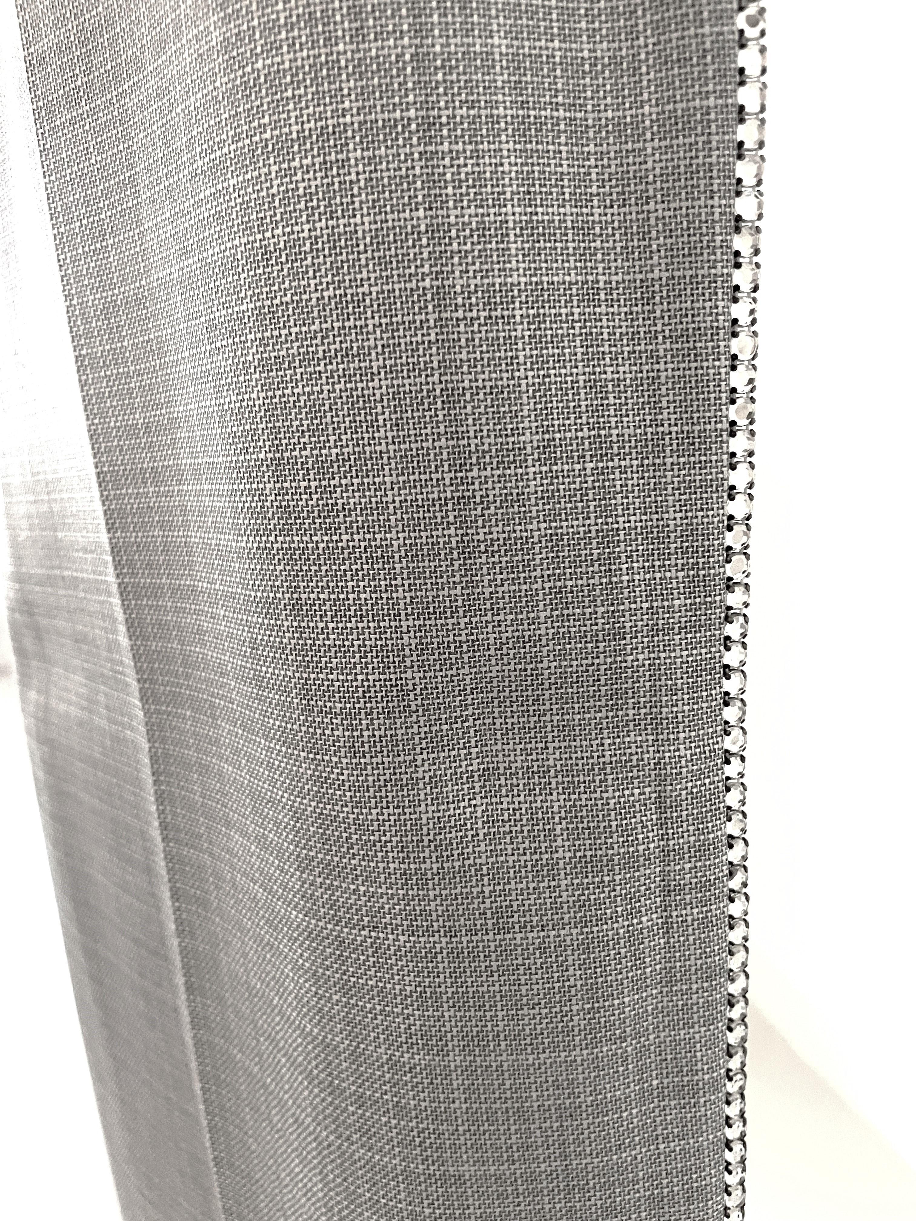 Escada Vintage Suit Rhinestones Blazer Trousers Skirt Wool Silk For Sale 6