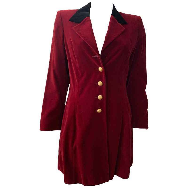 1960s Pure Vicuna Swing Coat with Enameled Buttons at 1stDibs