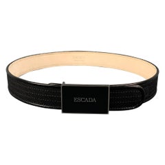 ESCADA Cintura in pelle nera taglia 26