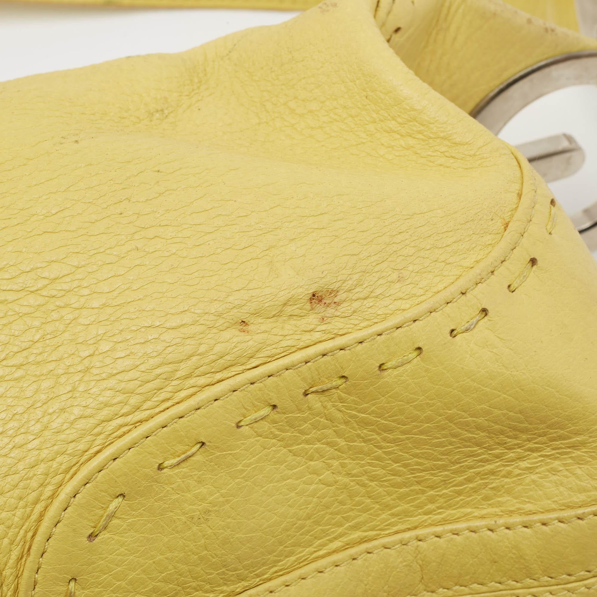 Escada Yellow Leather Eluna Bag 1