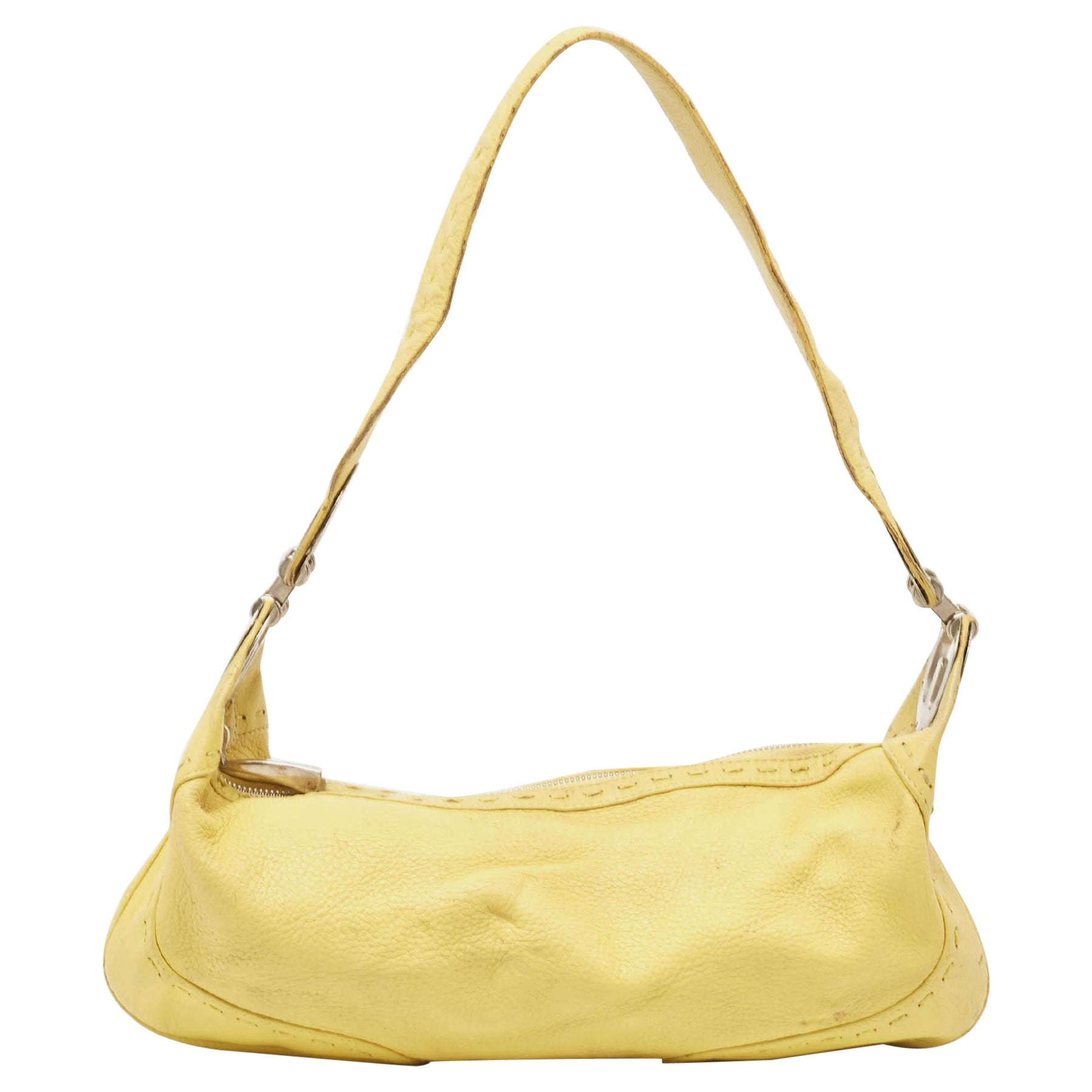 Escada Yellow Leather Eluna Bag