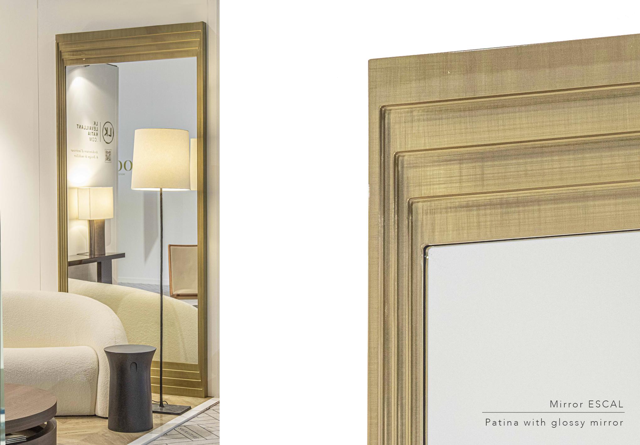 Verni Miroir à l'écaille par LK Edition en vente
