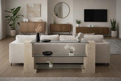 Tavolo Consolle Escala in marmo travertino Design contemporaneo Marmo italiano Spagna