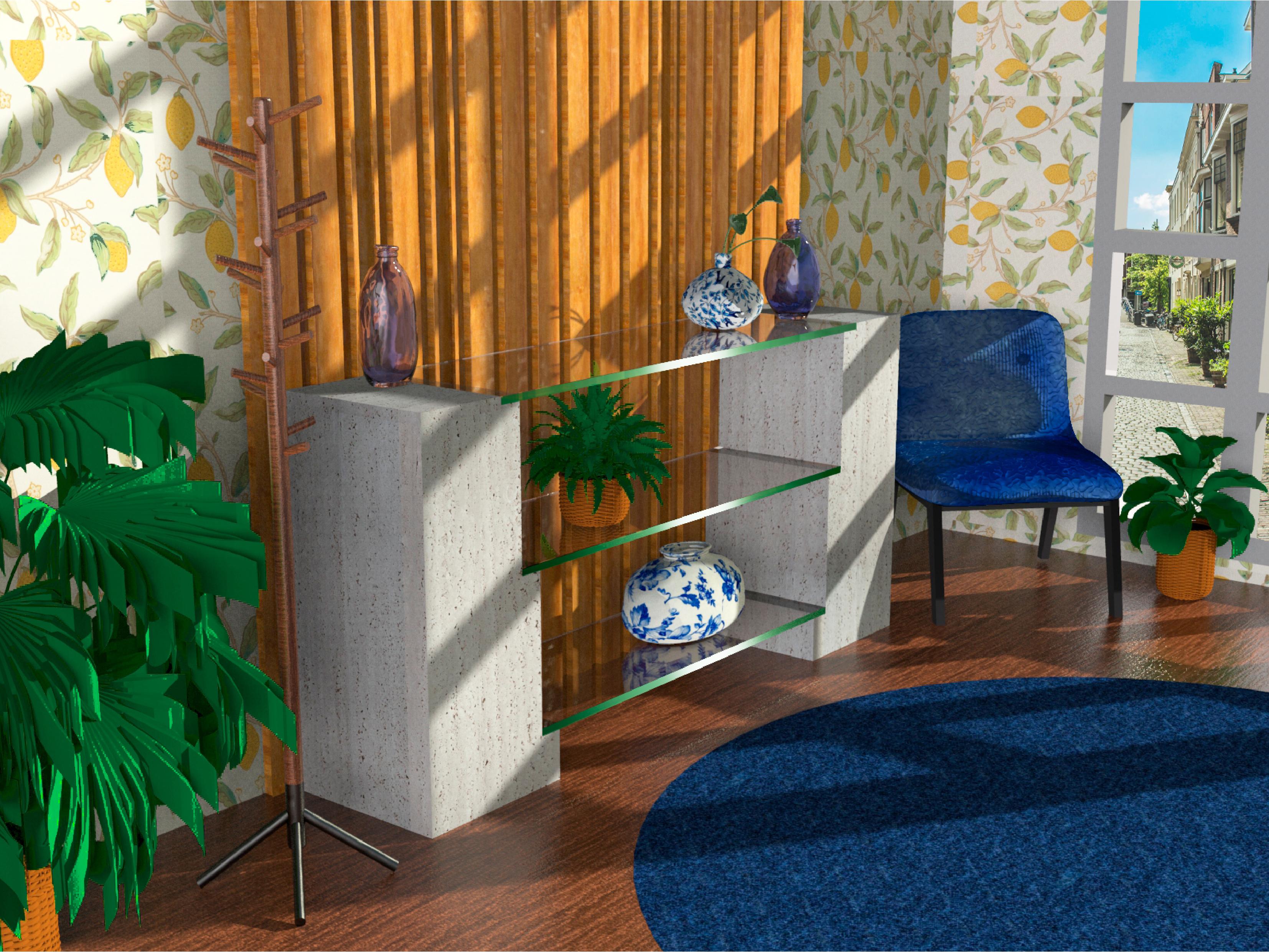 Escala Travertinmarmor Konsolentisch Contemporary Design Italienischer Marmor Spanien (Moderne) im Angebot