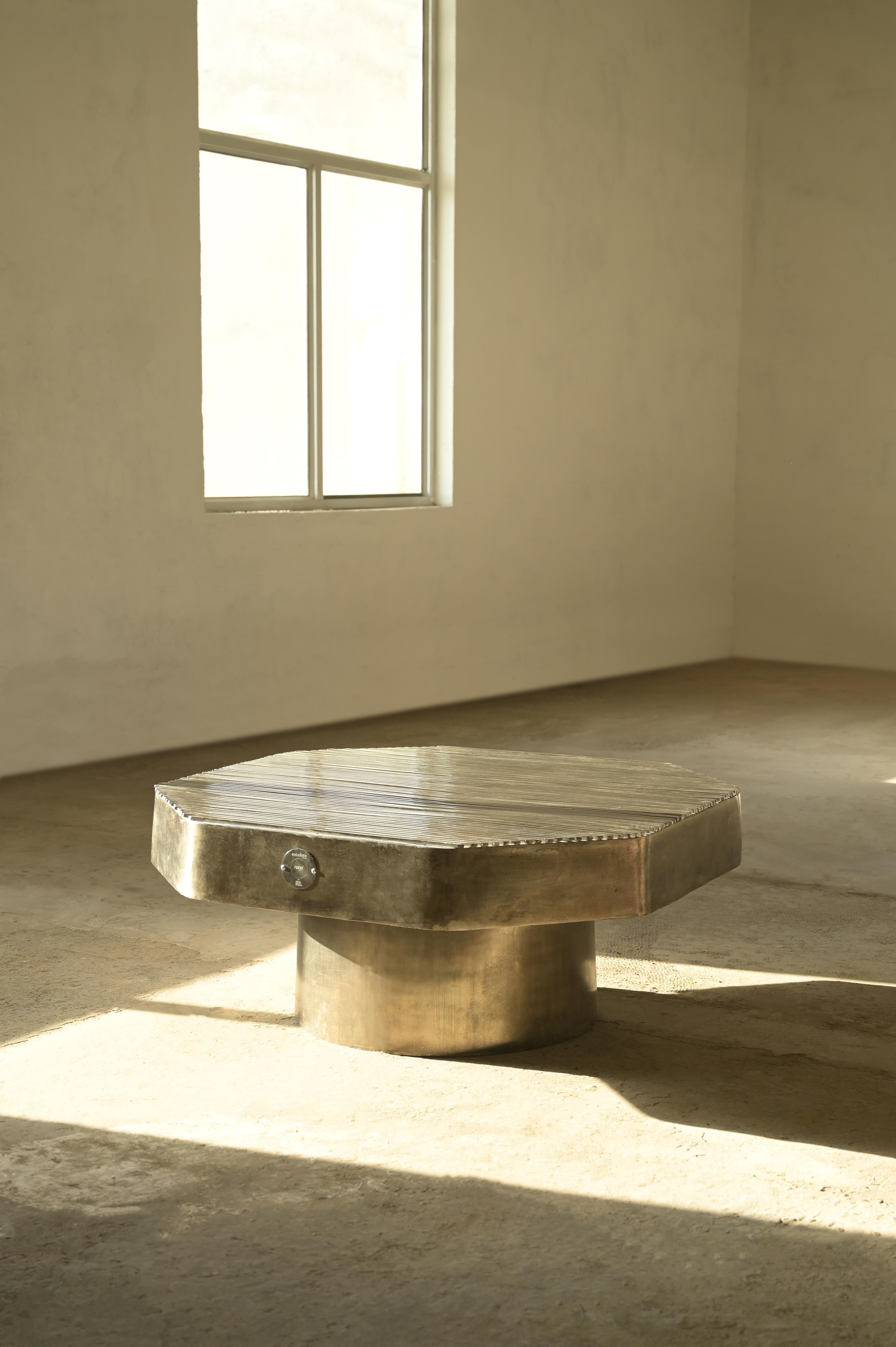 Introducing Escalate by Nama Home – where the everyday coffee table gets a first-class upgrade. Inspired by the sleek, ridged texture of an escalator step, this modern piece is designed to take your living space to the next level.

Its bold,