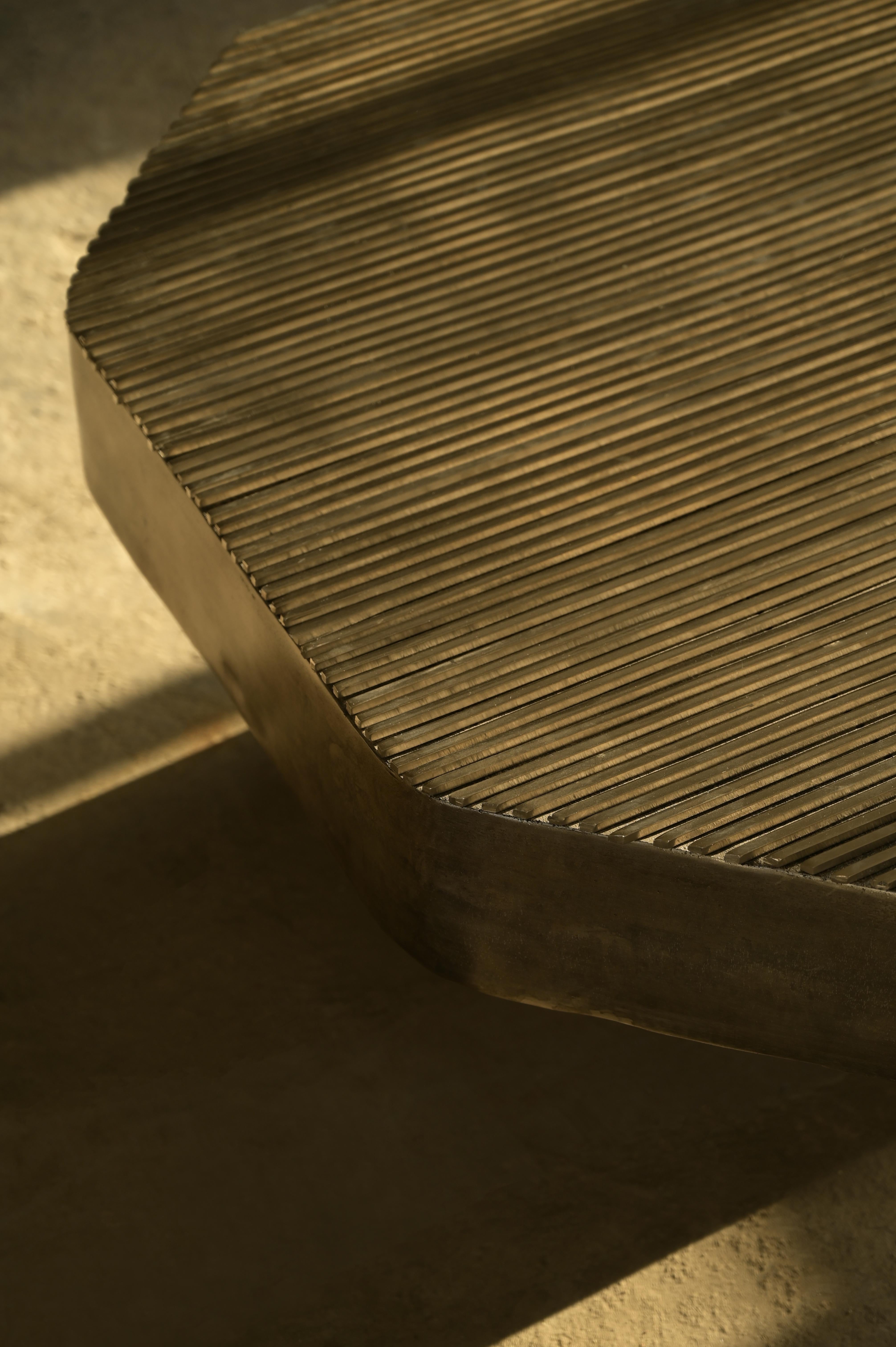 Aluminum Escalate Coffee Table by Studio Namit Khanna For Sale