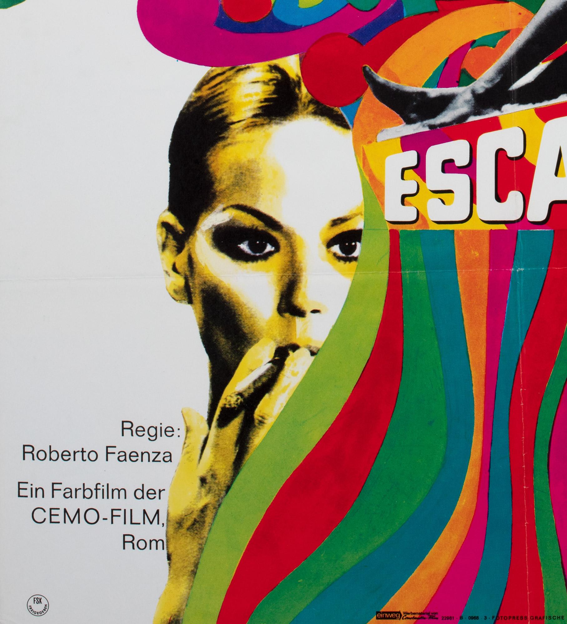 Affiche allemande du film « Escalation » (Évasion), 1968 en vente 1