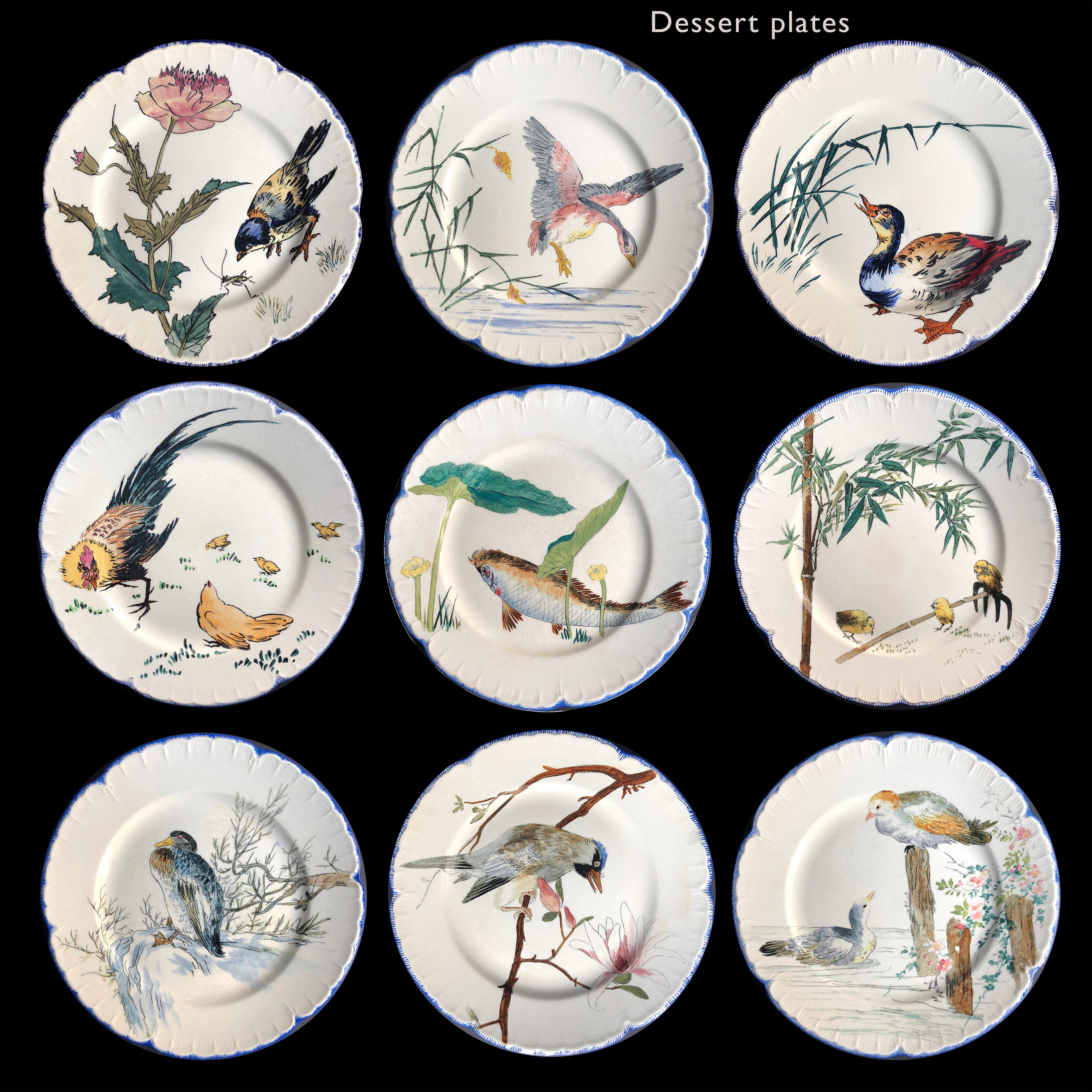 Aesthetic Movement Escalier De Cristal Remarkable and Rare Service of 68 Pieces, circa 1878