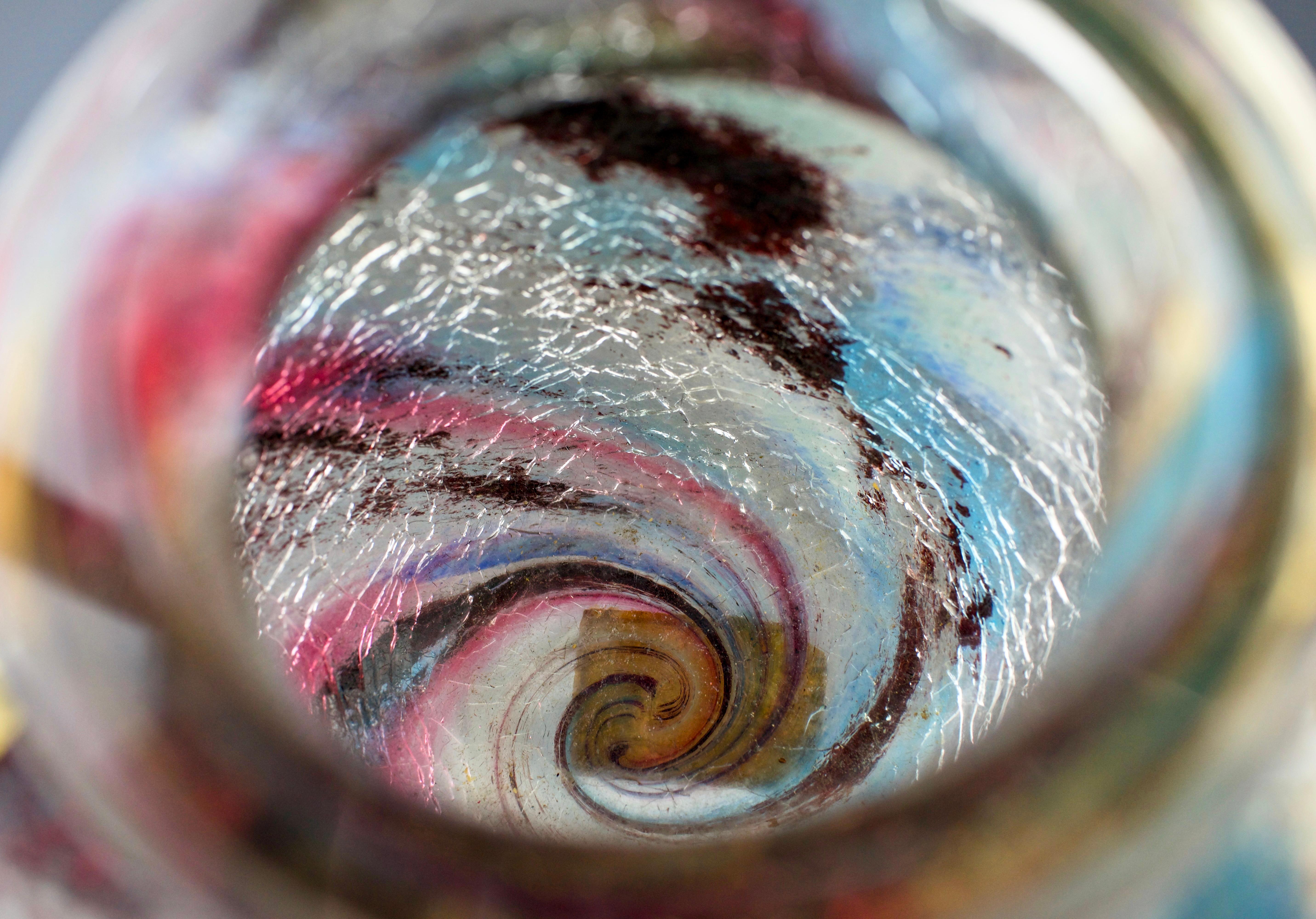Escalier de Cristal x E. Leveille & E. Rousseau, Vaso di crisantemi per pot-pourri in vendita 2