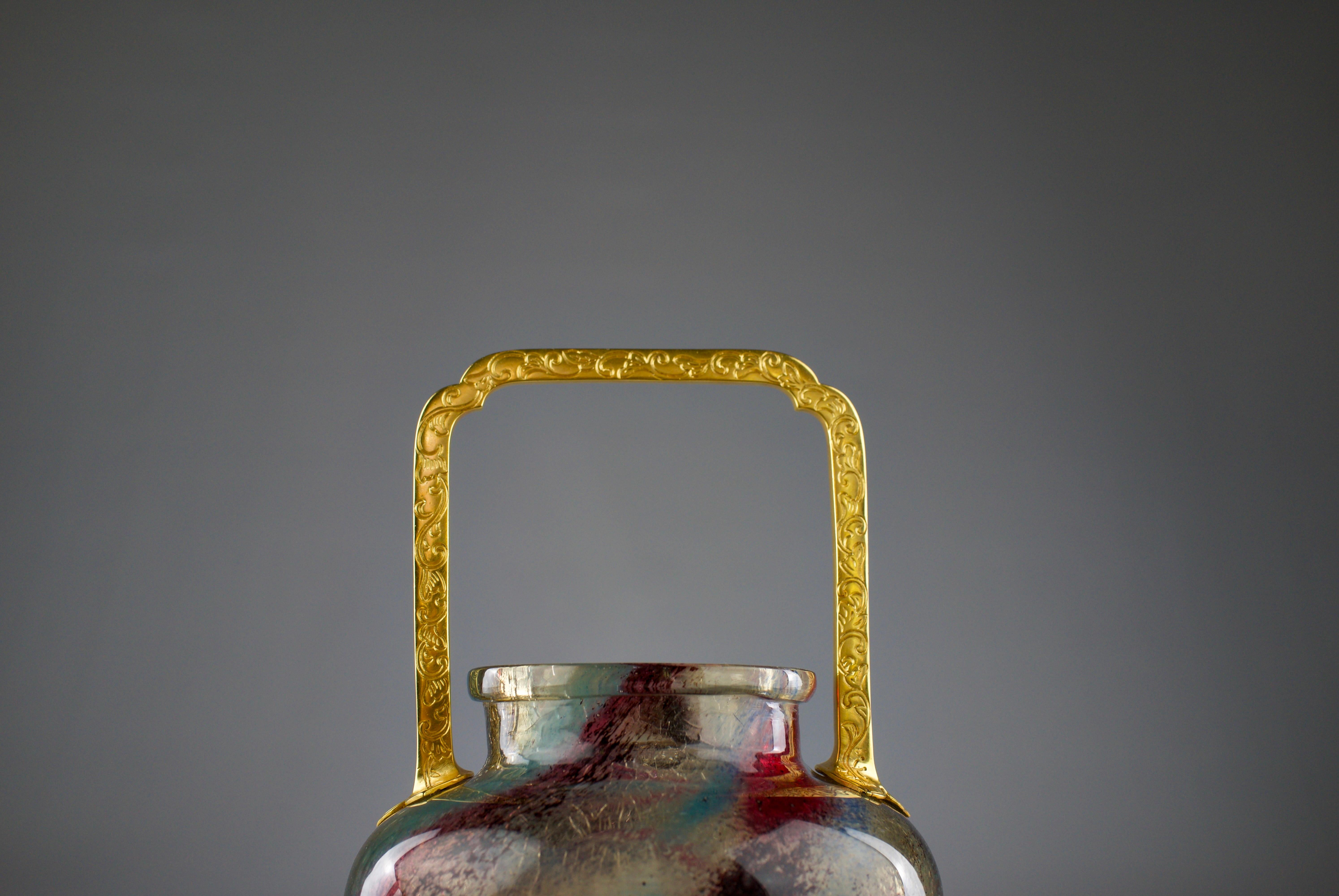 Escalier de Cristal x E. Leveille & E. Rousseau, Vaso di crisantemi per pot-pourri in vendita 5