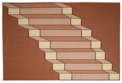 Escaliers Kilm – minimalistisches Trompe-l'oeil-Design, auf Bestellung gefertigt, entworfen von Wende Reid