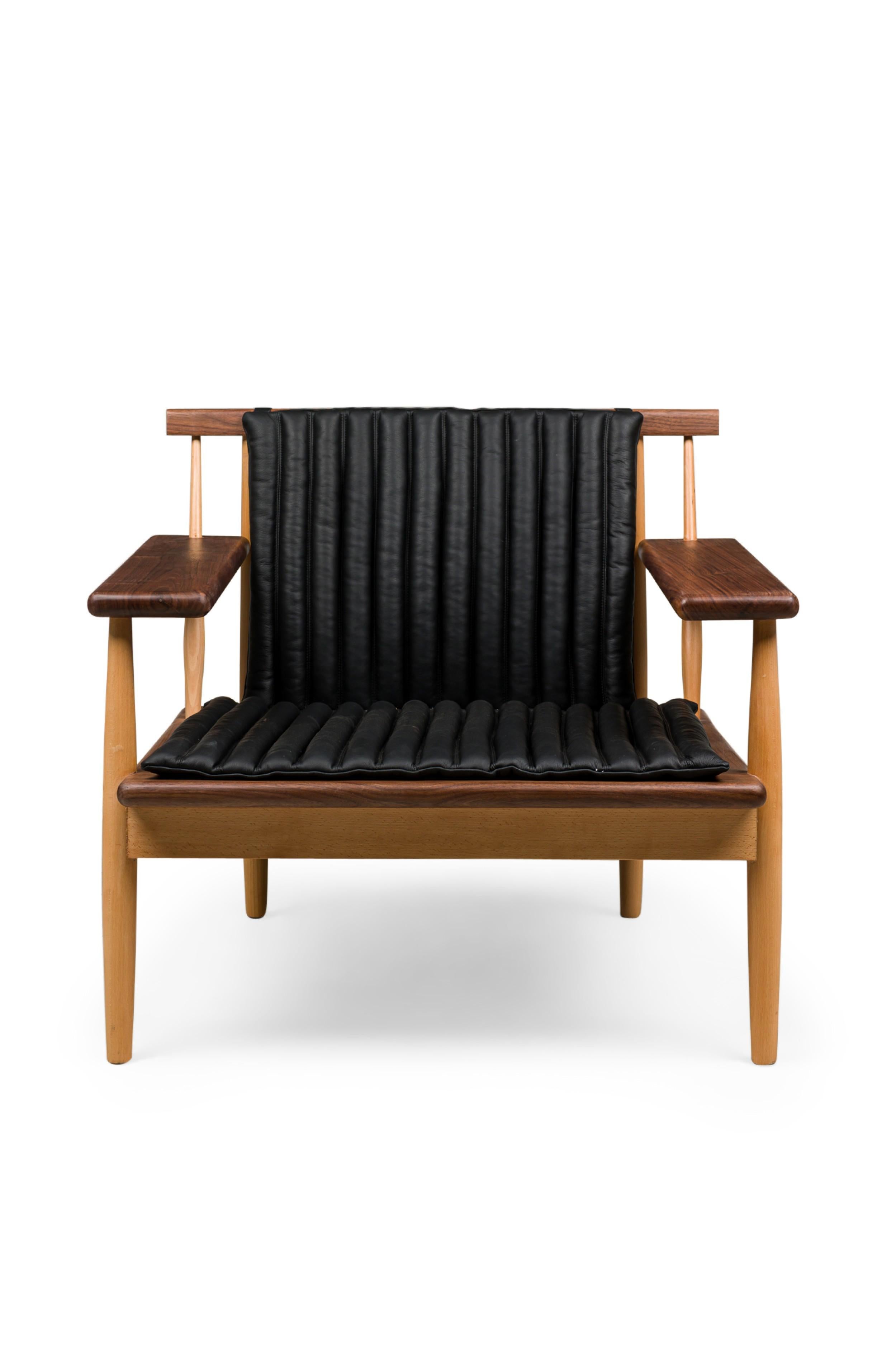 Mid-Century Modern Escandi Leather Armchair by Newel Modern For Sale