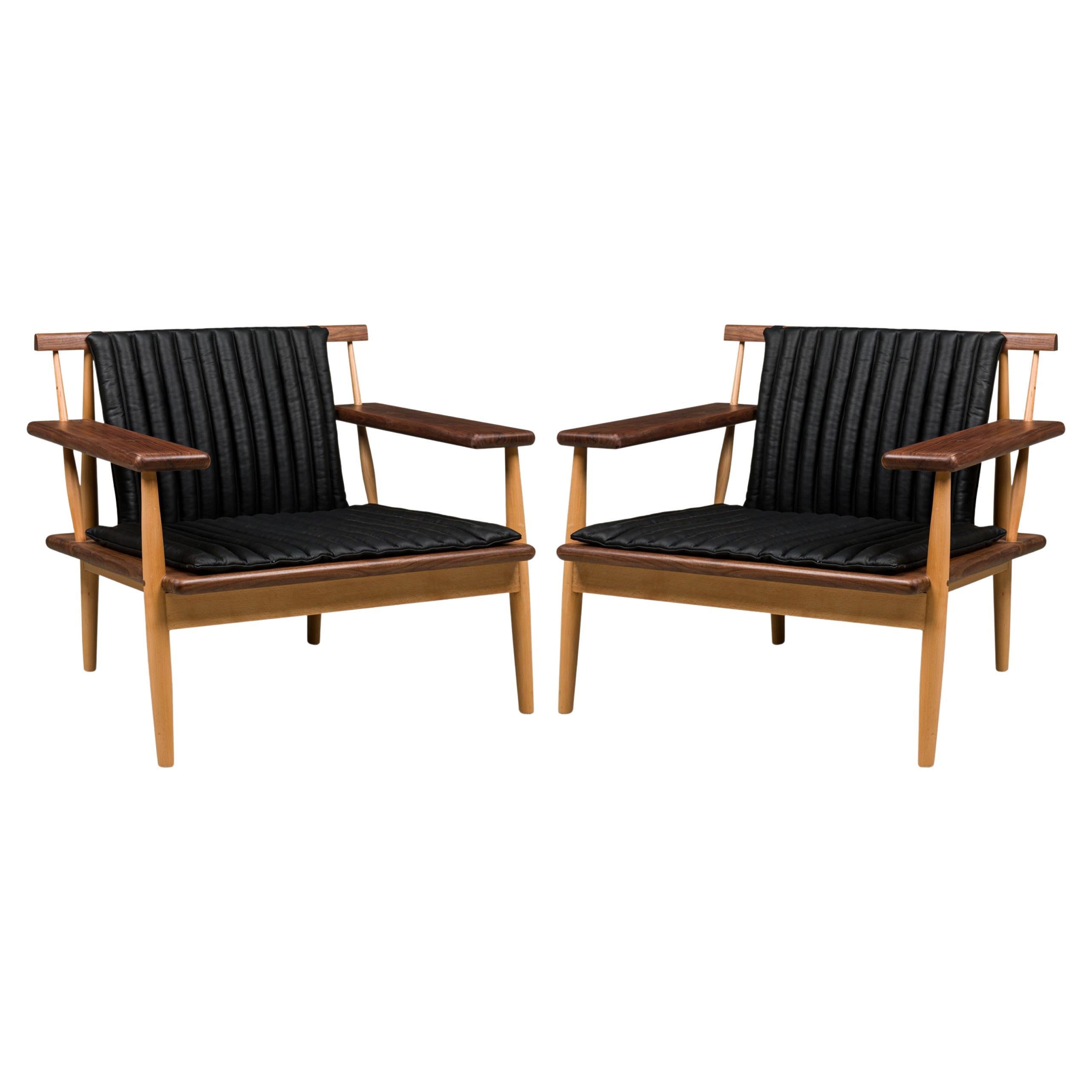 Fauteuil en cuir Escandi