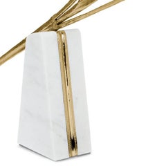 Escape – Artistic Heliconia Sculpture on Marble Base