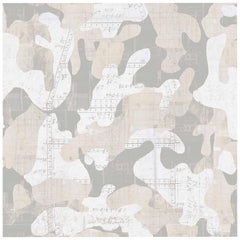 Escape, Cashmere Color-Way, on Pearl Smooth Vinyl Wallpaper