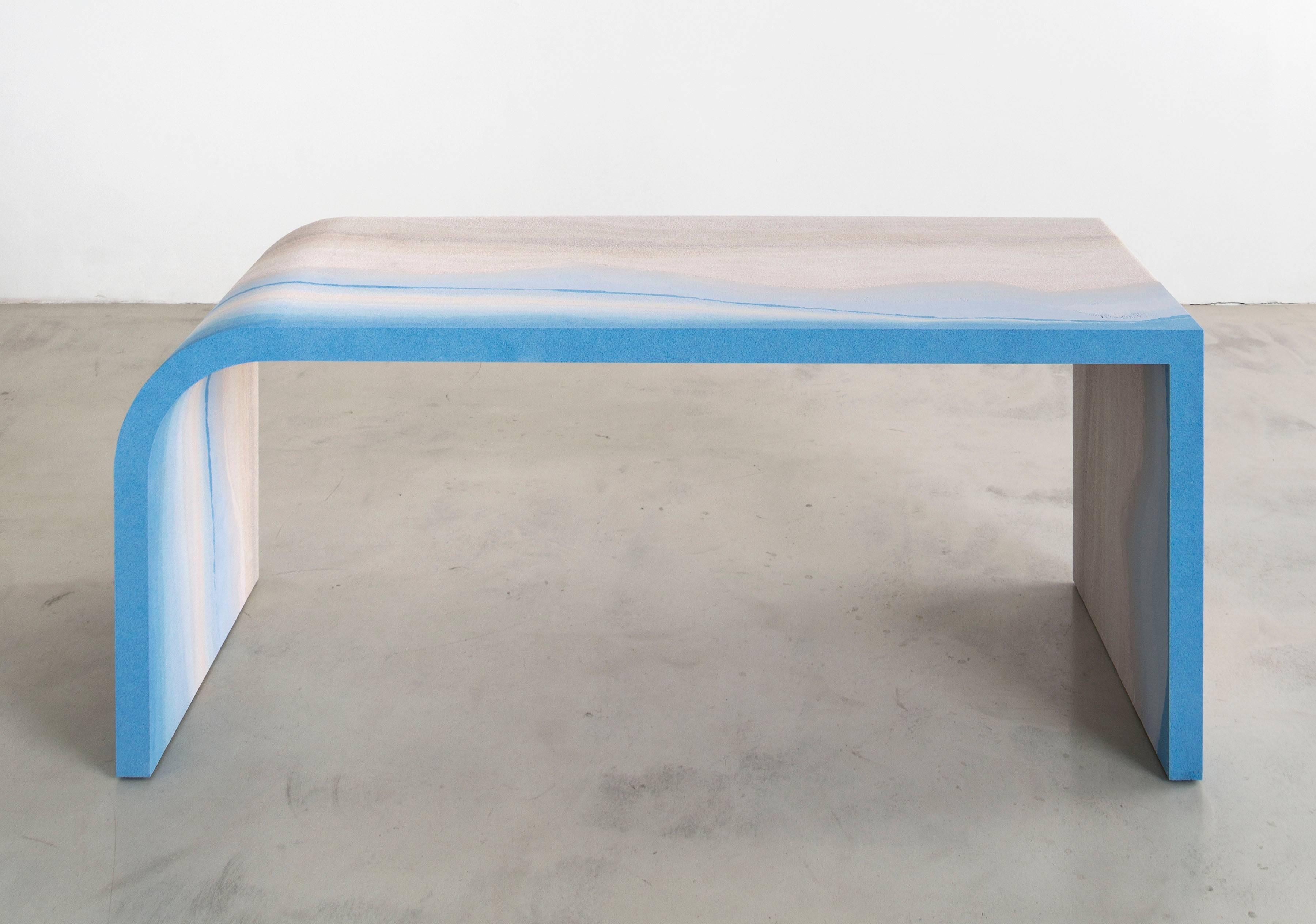 American Escape Desk 'Nevada', Sand and Powdered Glass by Fernando Mastrangelo