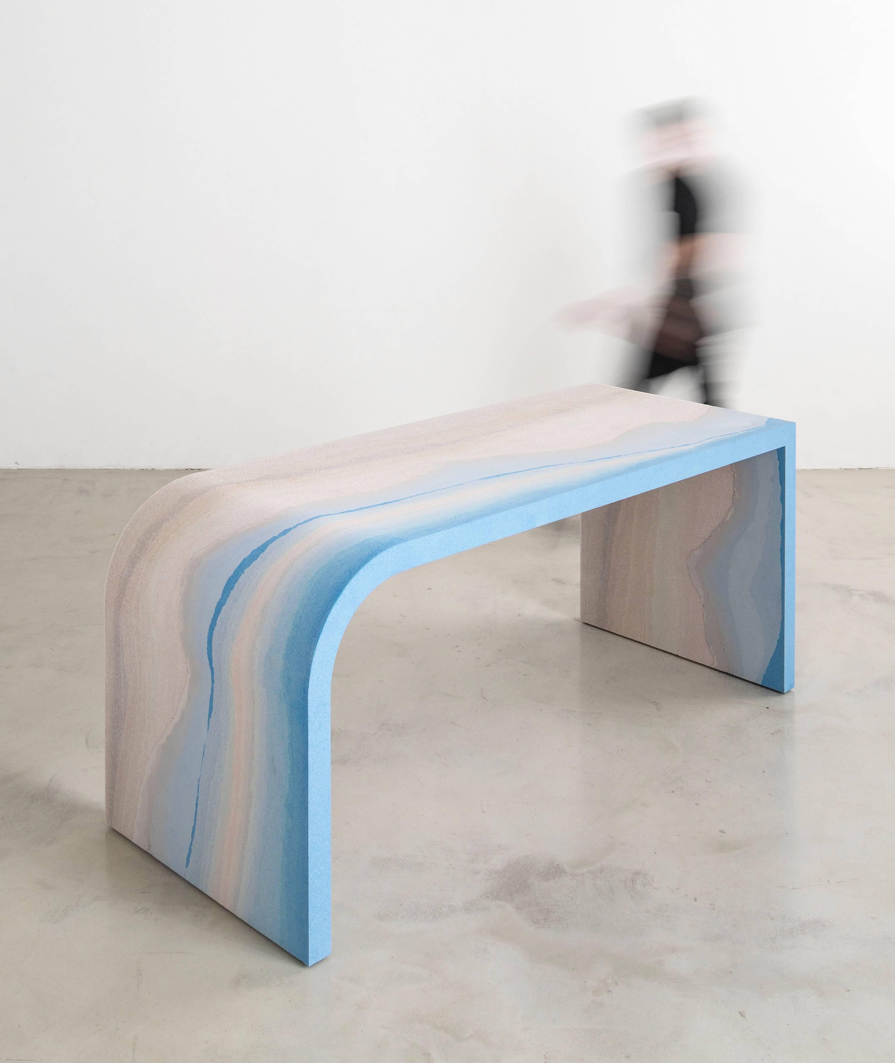 Other Escape Desk 'Nevada', Sand and Powdered Glass by Fernando Mastrangelo