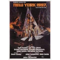 "Escape from New York" 1981 Yugoslav B2 Film Poster
