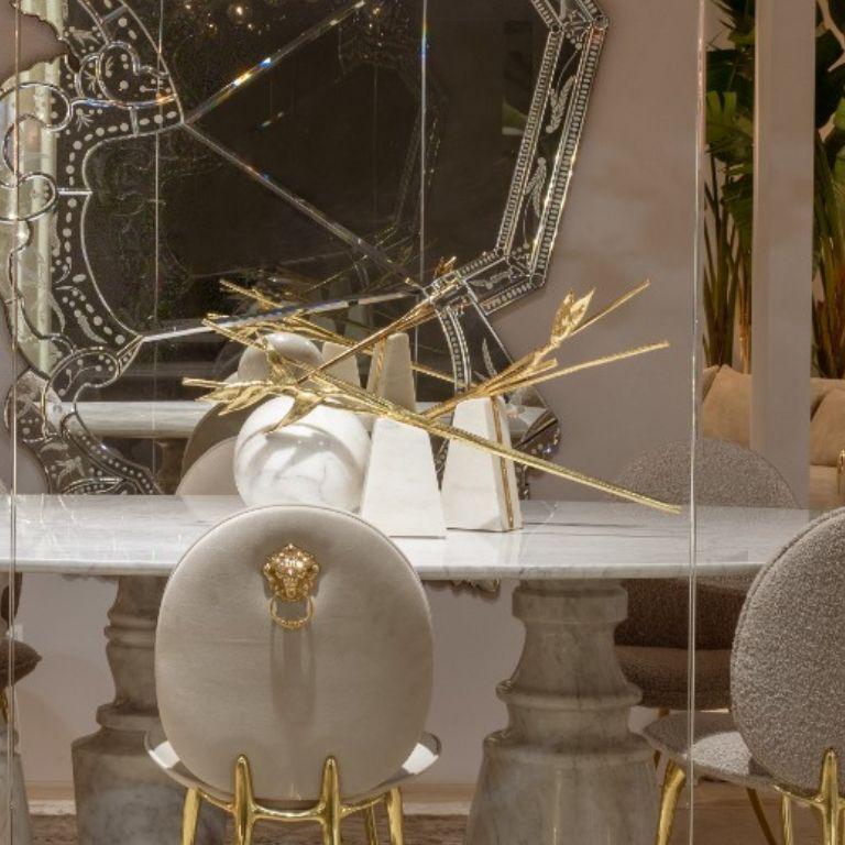 Escape - Escultura de Heliconia con base de mármol y diseño elegante Moderno orgánico en venta