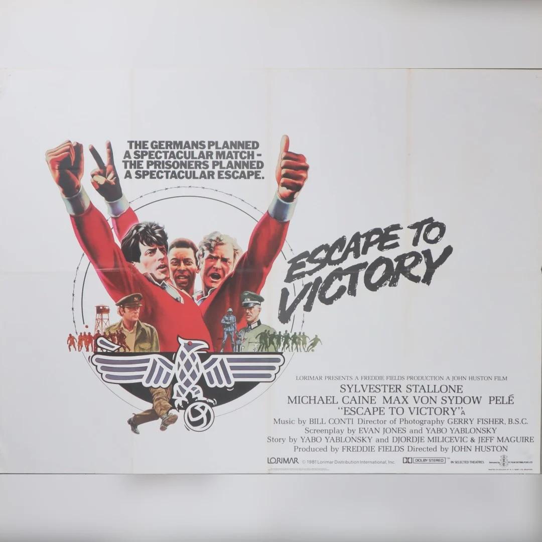Escape To Victory (1981)
Original British Quad (30 X 40 Inches)

Celebrate the perfect blend of football and Hollywood with this original British Quad poster for Escape To Victory (1981). Released as Victory in the USA, this cult classic features