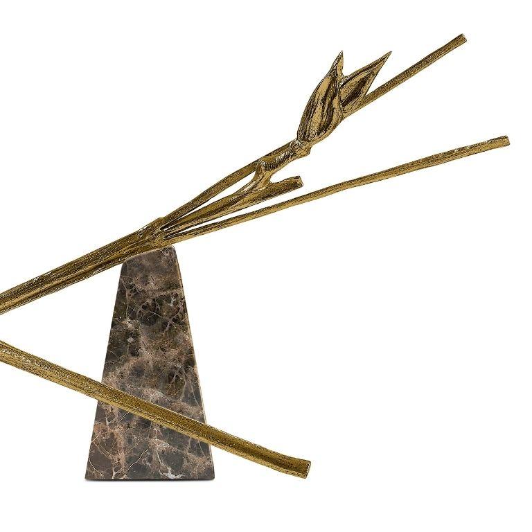 Escape – Two-Piece Sculptural Centerpiece in Emperador Marble In New Condition For Sale In Porto, PT
