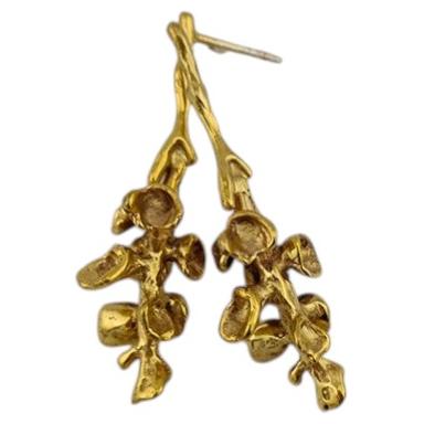 Escapo-Ohrringe aus 24 Karat vergoldeter Bronze von xMartaja