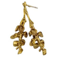 Escapo Earrings in 24K Gold-Plated Bronze by xMartaja