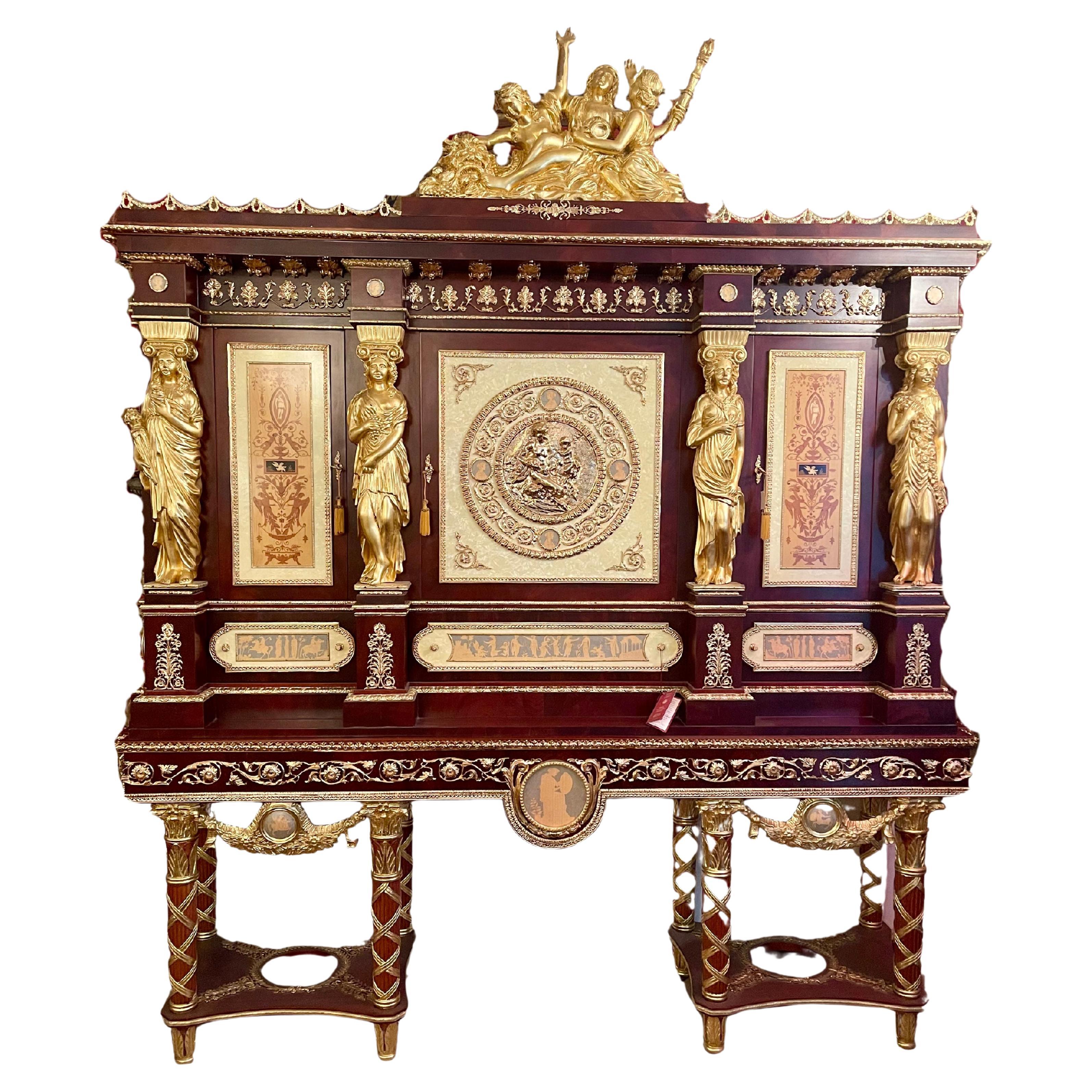 Grand monnayeur Maria Antonieta plaqué or, 20e siècle
