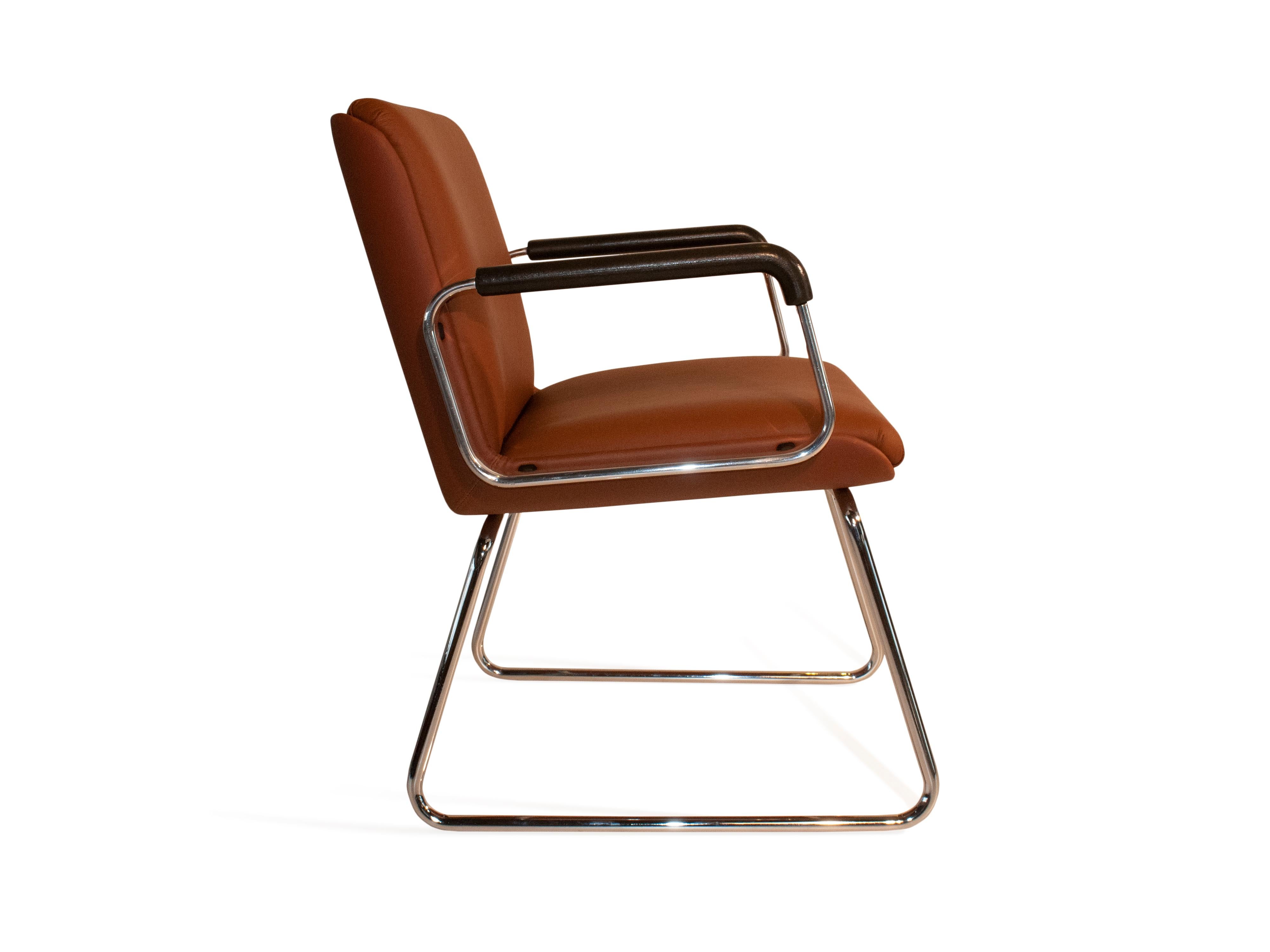 Mid-Century Modern ESCRIBA BRAZIL - 4 Interlocutor Office Chairs - rare For Sale