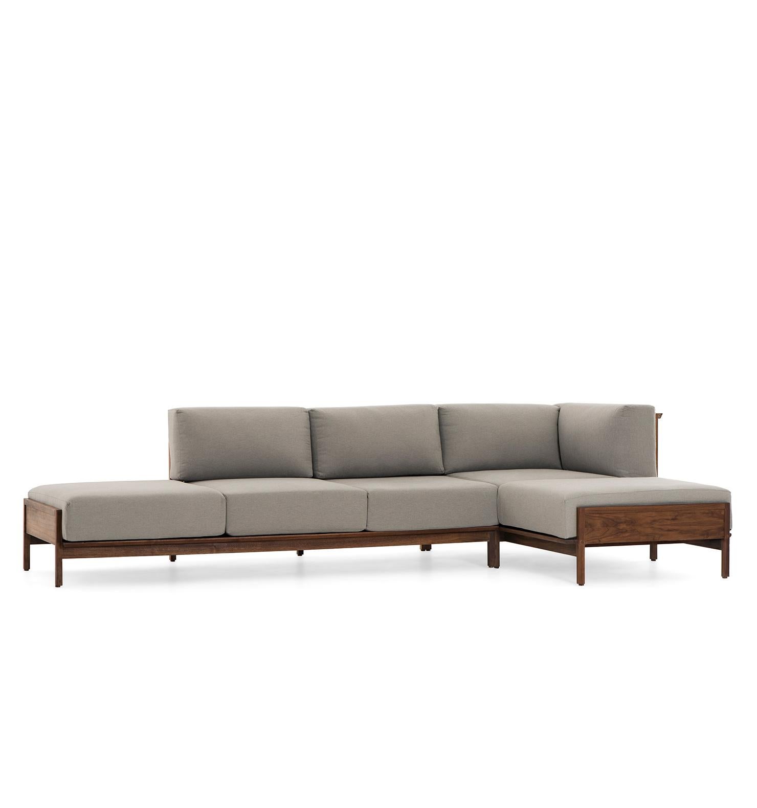 Escuadra Confort, zeitgenössisches mexikanisches Sofa von Emiliano Molina für CUCHARA (Minimalistisch) im Angebot