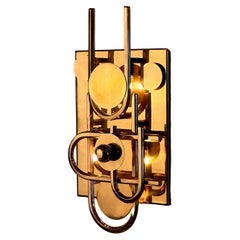 Escudo Royal Sculptural Brass Wall Sconce