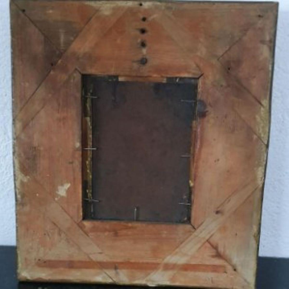 Spanisches Öl auf Kupfer aus dem 18. Jahrhundert - Virgin Dolorosa im Angebot 4