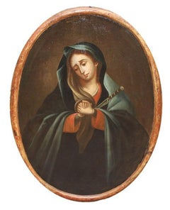 Virgen Dolorosa - Óleo sobre tela
