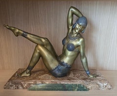 Escultura Art Déco en bronce de Chiparus, c.1930