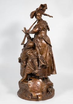 Antonin Mercié; "Quand même; Escultura de bronce, siglo XIX