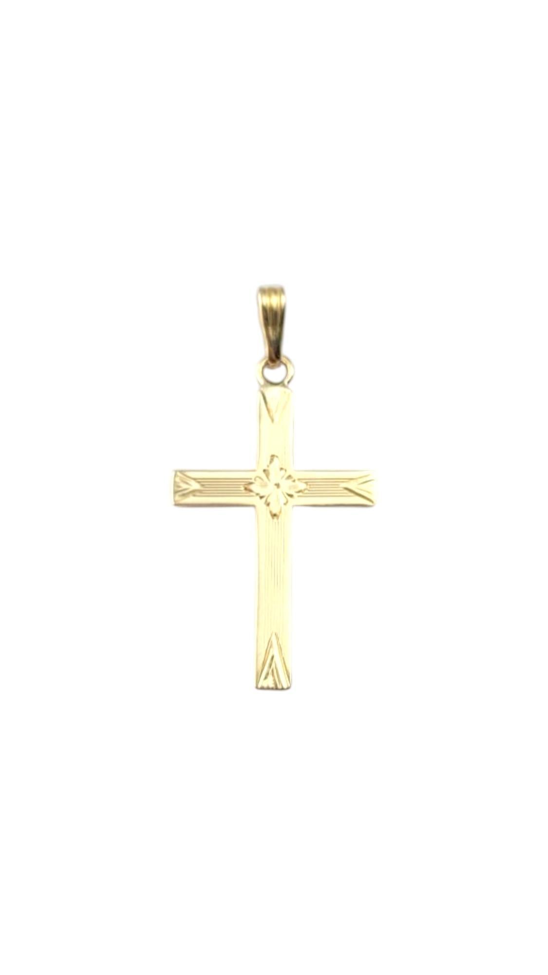 Esemco Colgante Cruz de Oro Amarillo de 14 Kilates #21262