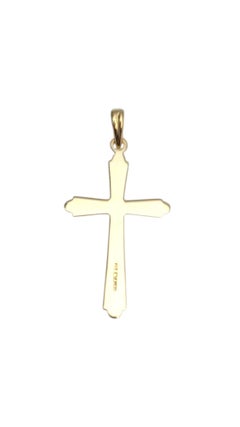 Esemco 14 Karat Yellow Gold Cross Pendant #21666