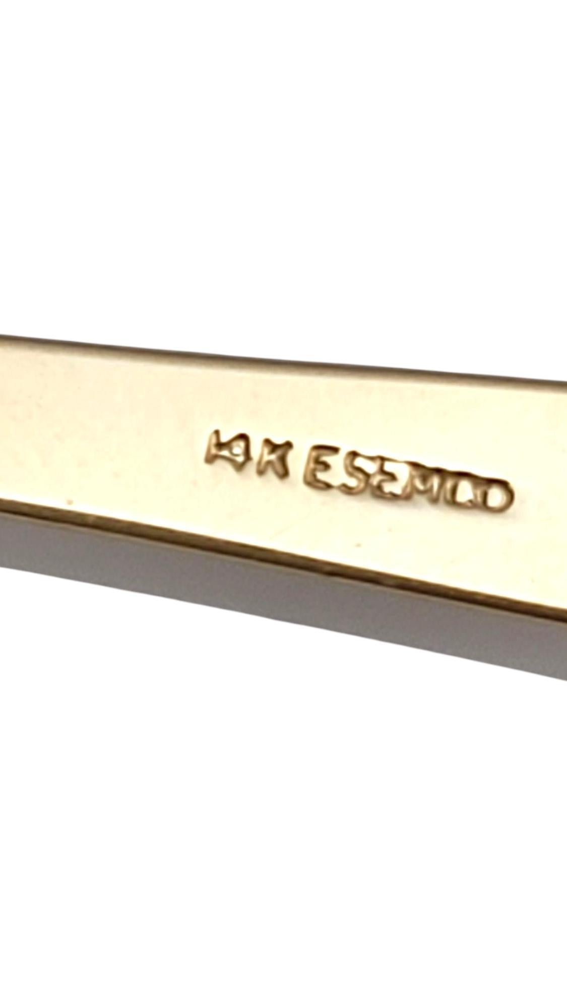 Esemco 14 Karat Yellow Gold Cross Pendant #21666 In condizioni buone in vendita a Washington Depot, CT