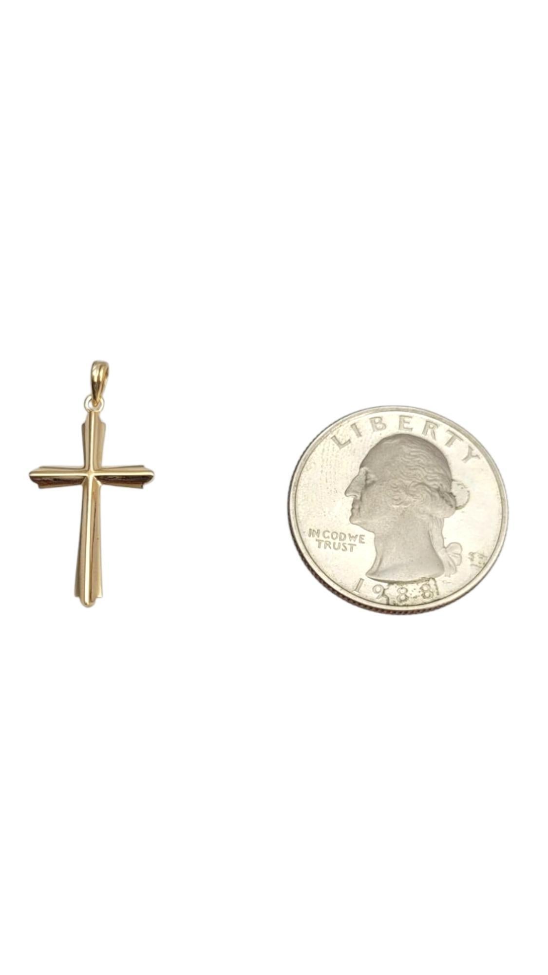 Donna Esemco 14 Karat Yellow Gold Cross Pendant #21666 in vendita