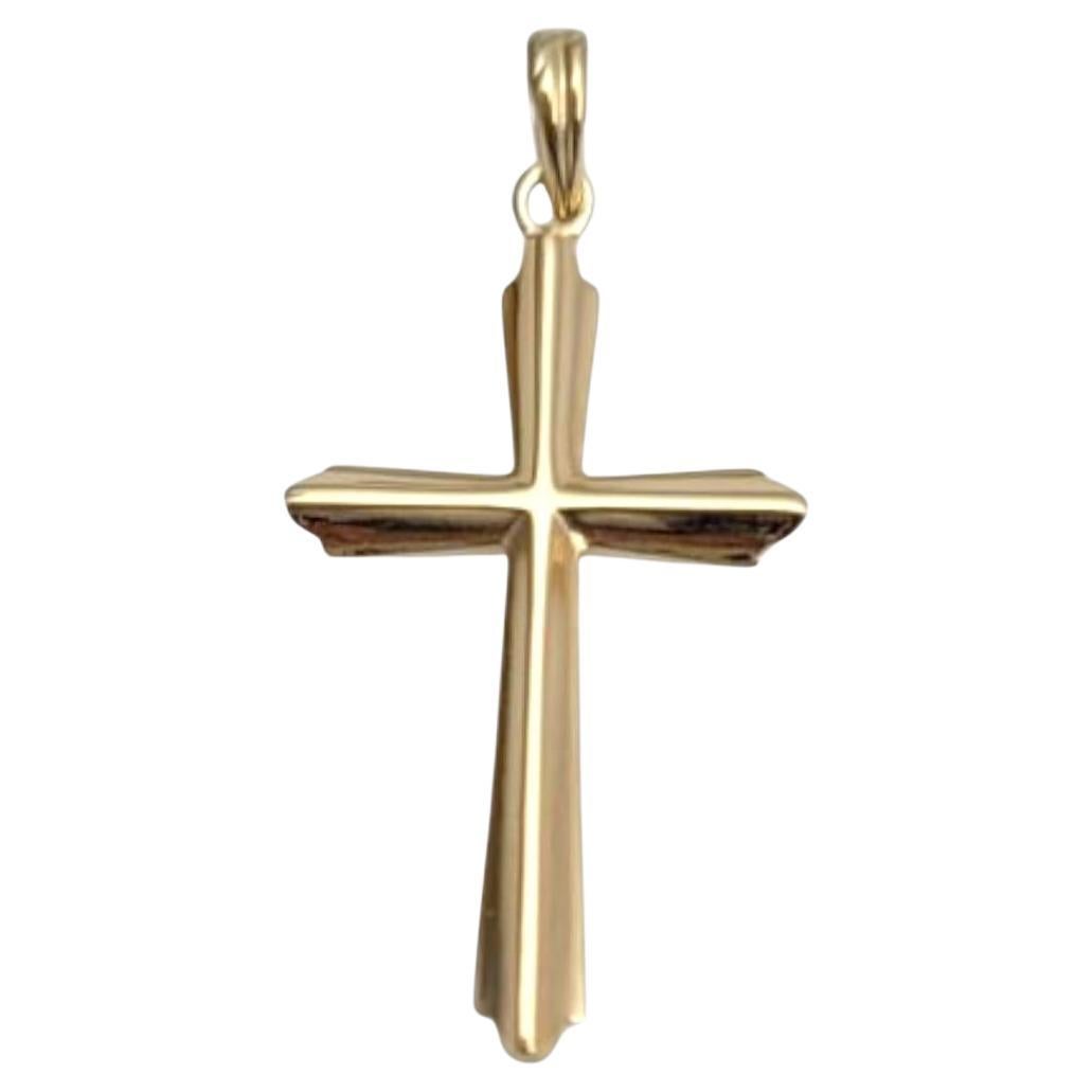 Esemco 14 Karat Yellow Gold Cross Pendant #21666