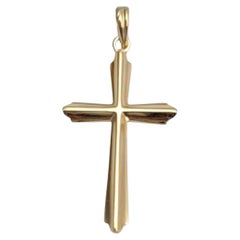 Esemco 14 Karat Yellow Gold Cross Pendant #21666