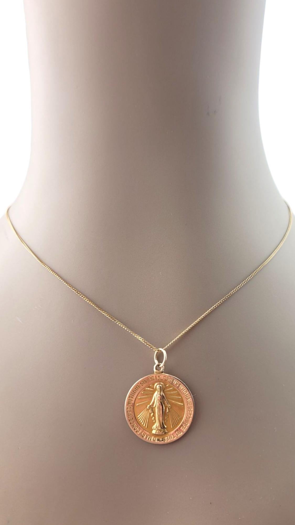 Esemco Medalla Milagrosa de Oro Amarillo de 14 Kilates #21274 en venta 6